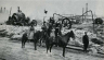 Cossack patrol near Baku oil fields, in 1905
