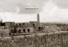 Yerushalayim Zeppelin over Shaar Yafo 1920s