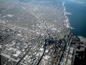 Chicago downtown aerial view