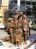 Kindertransport statue, outside Liverpool Street Station, by Frank Meisler