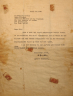 Letter to Shepard Rifkin from Albert Einstein, April, 1948