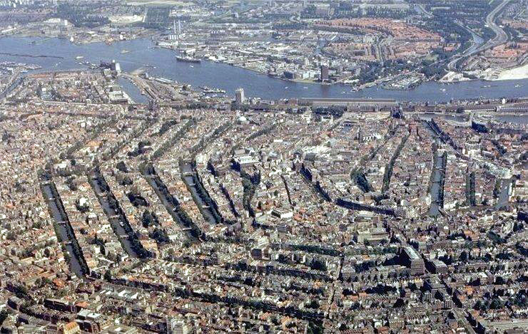 Amsterdam bird’s eye view