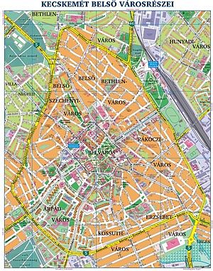 Kecskemét city map