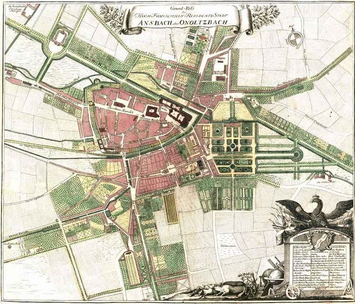 Ansbach old map