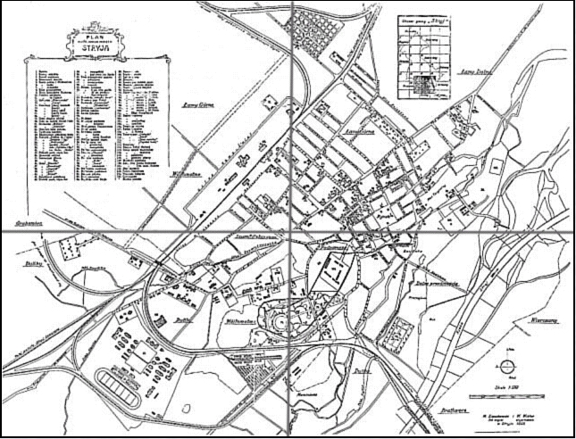 Stryj map 1922