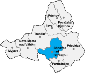okres Banovce Slovensko