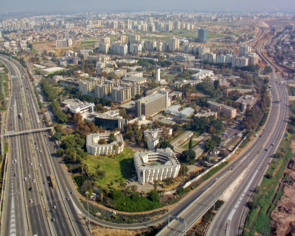 Bar Ilan University aerial view