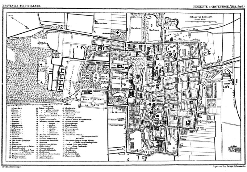 Den Haag map 1868