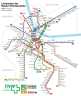 Basel streetcar network map