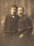 Birnbaum brothers, Joey and Davey, portrait taken in NYC