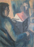 Portrait  of the artist, Alexander Bercovitch, by Norman Leibovitch, donated to the Portrait Gallery of Canada