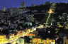 Bahai Gardens and Moshava haGermanit by night