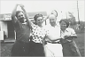 Pearl and Norman Leibovitch, with Sam Borenstein, 1945