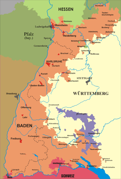 Baden map (1806-1945)