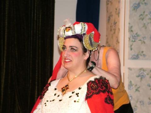 Adjusting the Contessa's Headress